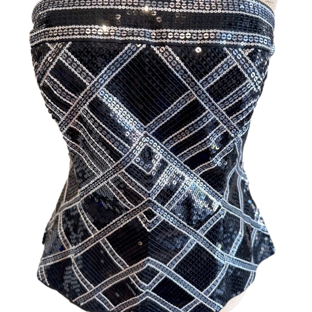 WHBM Top - Sequence all over - Side Zipper